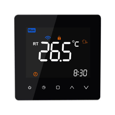 Wi-Fi Smart Thermostat 5A Digital Temperature Controller for Water Floor Heating APP Remote Control Voice Control Weekly Programmable Thermostats with LCD Touch Screen for Home Office 86x86mm