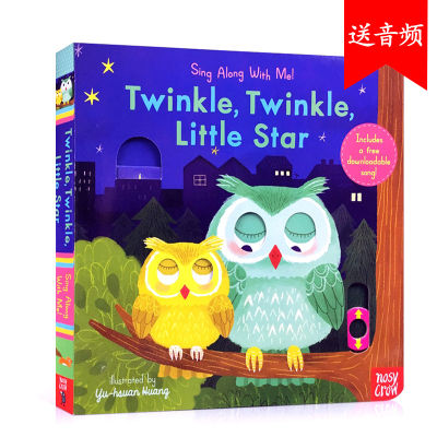 Original English single along with me twinkle twinkle little star nursery rhyme mechanism operation book toy book childrens Enlightenment Book Classic nursery rhyme Twinkle Twinkle Twinkle new version
