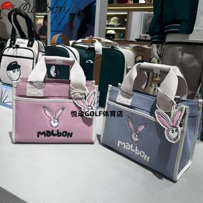 MALBON กระเป๋า Malbon สไตล์เกาหลีถุงกอล์ฟ23ใหม่กระเป๋ากอล์ฟกระเป๋าถือรูปกระต่ายผู้ชายและผู้หญิงกระเป๋าสะพายข้าง