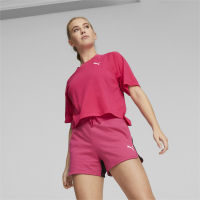 PUMA BASICS - เสื้อยืดผู้หญิง Modern Sports สีชมพู - APP - 67309564