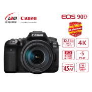 GIFT- Đồng Hồ Máy ảnh Canon EOS 90D kit 18-135mm - Chính Hãng Lê Bảo Minh