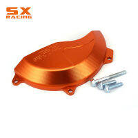 รถจักรยานยนต์ CNC สีส้มด้านขวาเครื่องยนต์กรณี Protector สำหรับ KTM SXF450 16 17 EXCF450 2017 SXF 450 2016-2017 EXC 450F