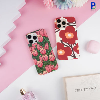 Case เคสไอโฟน สีเรืองแสง ลายดอกไม้ ซิลิโคน สำหรับ 14ProMax/14Pro/14Plus/14/13ProMax/13Pro/13/12ProMax/12Pro/12/11