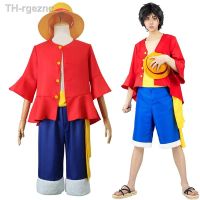 ✴ Anime Luffy Costume Hat Jacket Costumes for Men Adult Children