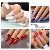 Peacecolor 36W UVLED Nail Lamp with 4Pcs Gel Nail Set 7ml Long Lasting DIy Nail Rhinestones Manicure Kit