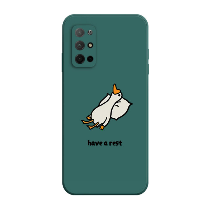 เคส-huawei-honor-30s-20s-case-เคสการ์ตูนน่ารักเป็ดเคสซิลิโคนเหลว-flocking-ฝาครอบโทรศัพท์ป้องกัน-เคสโทรศัพท์