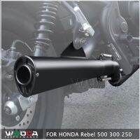 สำหรับ HONDA Rebel 500 300 250ท่อไอเสีย,ท่อกลางสำหรับมอเตอร์ไซค์ Slip-On ทำจากสเตนเลสสตีลสำหรับดัดแปลงเชื่อมต่อ