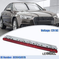 3rd Led Leambiel ไฟเตือนหลอดไฟท้ายไฟเบรกติดตั้งสูงใช้ได้กับ Audi A4 Avant Wagon 2005-08【fast】