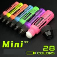 HOLYWHIT 12Mm20Ml Mini Graffiti Flow Pen,ปากกาลายเซ็นสี,ปากกามาร์กเกอร์กันน้ำปลายกลมพร้อมหมึกอุปกรณ์ศิลปะ