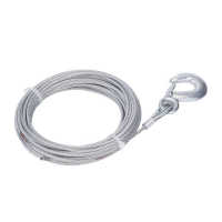 Winch Stainless Steel Cable Secure 4mmx12m Winch Wire Rope for Electric Power Home