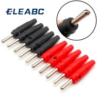 [HOT JJRQQZLXDEE 574] 10Pcs 4Mm Banana Plug High Current Insulated Shrouded Stackable Connector Screw Connection