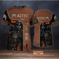 2023 NEW Summer Fashion Statement Aztec 3D T-shirt Trendy mens versatile T-shirt