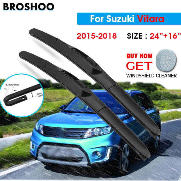 Blade Wiper Kereta untuk Suzuki Vitara 24 "16" 20152018 Cermin Depan