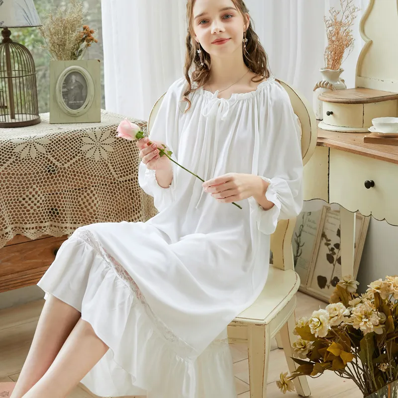 Women's Lace Nightgown Sexy Sleepwear Homewear Peignoirs For
