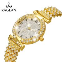 Fashionable Roman pattern diamond watch female temperament quartz watch ladies bracelet watch