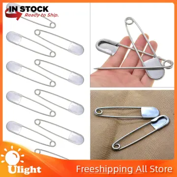 10 Pieces 5 Extra Large Safety Pins Big Stainless Steel Heavy Duty for  Quilting Upholstery Sewing Outdoor Laundry 
