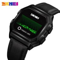 Skmei moment beauty fashion touch screen led watch sports mens popular creative stereo display wrist