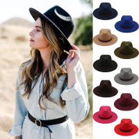 2 Sizes Parent-child Men Women Woolen Panama Hats Wide Brim Fedora Caps Trilby Sunhat Classical Retro Party Travel Street Style