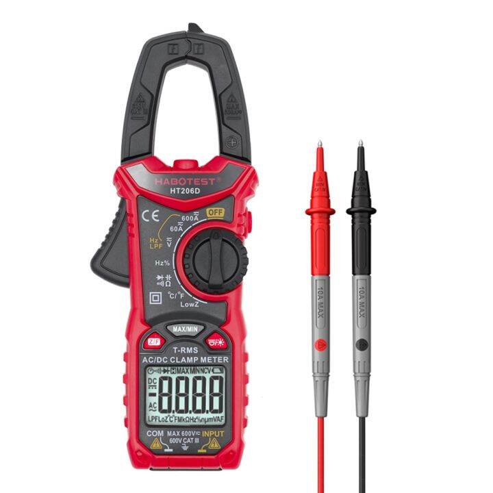 Habotest HT206D AC DC Digital Clamp Meter Multimeter Pinza