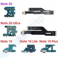 ด้านล่างเดิมชาร์จ USB Date Dock ไมโครโฟน ชาร์จ Flex Cable สําหรับ Samsung Galaxy Note 10 20 Ultra Plus Lite N971N N770F