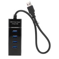 High Speed USB 3.0 Hub 4 Port Splitter Adapter 5Gbps Portable for PC Laptop Ultrabook Notebook MacBook Air Tablet PS 4 5 iMAC USB Hubs