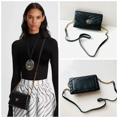 TORY BURCH Crossbody Bag chain bag, leather shoulder bag, purse bag, slant  span evening bag 90343 | Lazada PH