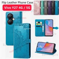 เคสโทรศัพท์หนังสุดหรูแบบฝาพับสำหรับ Vivo Y27 Y 27 Y35 + Y35M + VivoY27 4G 5G เคสขาตั้ง2023ที่วางด้านหลังกันกระแทก