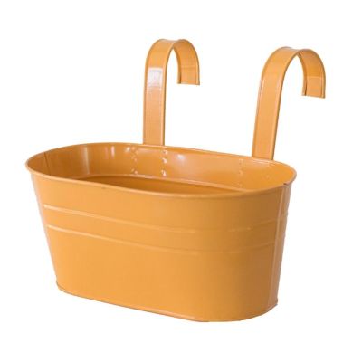 【CC】 Hanging Pots Oval With Removable Hooks Drainage Holes Outdoor Garden
