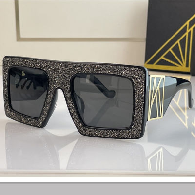 High Quality R Vintage Rectangular Polygon Acetate Frame Astaire Marie Men Women Luxury Sunglasses Mage Optical Color