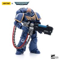 JOYTOY Warhammer 40K 1/18ตุ๊กตาขยับแขนขาได้,Ultramarines Hellblaster จ่า Laxes พี่ชายแบบทหารอนิเมะ