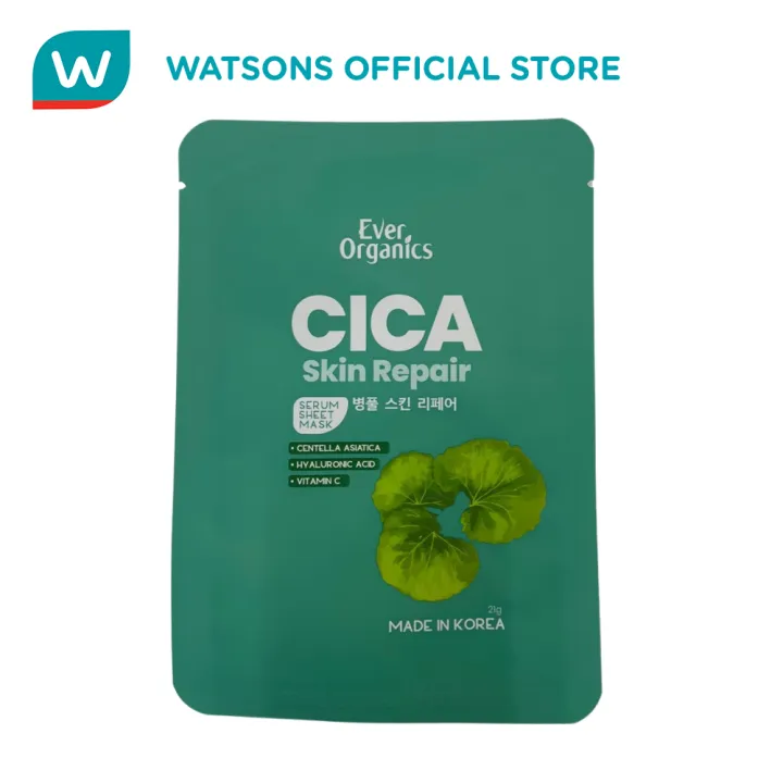EVER ORGANICS Cica Skin Repair Serum Sheet Mask 21g Lazada PH