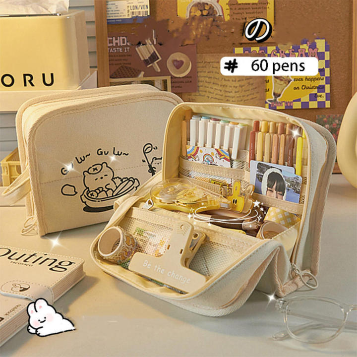 Estuches Escolar Cute Pencil Case Trousse Pencil Case Kawaii Bear Pencilcases  School Pencil Case Big Pencil Bags Pencil Pouches Pencil Box Pencil Case