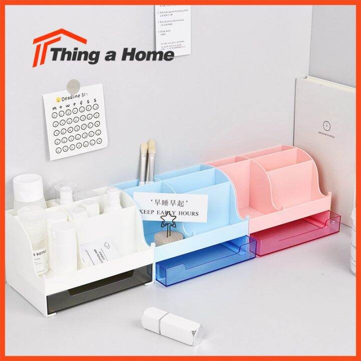 โปรโมชั่น-thing-a-home-กล่องใส่ของ-กล่องจัดระเบียบ-กล่องเก็บของ-แบบตั้งโต๊ะ-พร้อมลิ้นชัก-ราคาถูก-กล่อง-เก็บ-ของ-กล่องเก็บของใส-กล่องเก็บของรถ-กล่องเก็บของ-camping