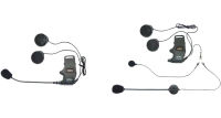 Sena SMH-A0301 Helmet Clamp Kit with Boom Microphone for SMH10 Bluetooth Headset, Black &amp; SMH-A0302 Helmet Clamp Kit with Boom and Wired Microphones for SMH10 Bluetooth Headset, Black Clamp Kit + SMH-A0302 Clamp Kit