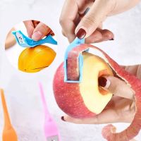 Multifunctional Stainless Steel Peeling Artifact / Finger Ring Peeler / Fruit Scraper Orange Peeler