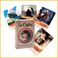 Le Claire Lenormand ไพ่ทาโรต์คำทำนายบอร์ด: เกมกระดานสำหรับงานเลี้ยงครอบครัวเวอร์ชั่นภาษาอังกฤษทำนายความหมายของบัตรโชคชะตา