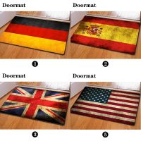 〖Cozyroom shop〗 Unique 3D UK USA National Flags Pattern Doormat Carpets Door Mats for Living Room Bedroom Kitchen Rug Modern Non slip Floor Mat