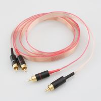 Nordost Kabel Sinyal Audio Tembaga OCC Fajar Merah Kabel RCA dengan Colokan RCA Berlapis Emas Kabel Interkoneksi Hifi