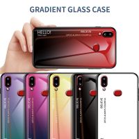 Samsung Galaxy A70S A50S A30S A20S A10S A8S Gradient สีกระจกนิรภัยกรณีปกหลัง GalaxyA70s