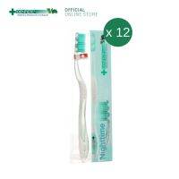 (แพ็ค 12) Dentiste Night time Toothbrush แปรงสีฟันสำหรับแปรงก่อนนอน กำจัดคราบพลัค ทำความสะอาดลิ้น เดนทิสเต้