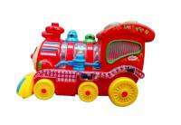 Worktoys รถไฟชนถอย มีเสียง มีไฟ  FUNNY TRAIN Choochoo No.618 (สีแดง)