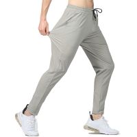 Men Breathable Trousers Runnning Quick Dry Jogging Elastic Training Reflective Sweatpants Causal Bodybuilding Summer Long Pants