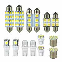 Universal 14Pcs LED T10 COB Car Light Bulb Interior Dome Trunk License Plate Lamps for BMW E46 E90 F10 E60 F30 E39 E36 F20 E87 Bulbs  LEDs  HIDs