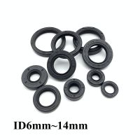 ID: 6 - 10 mm OD: 14mm - 30mm Height: 3mm - 10mm TC/FB/TG4 Skeleton Oil Seal Rings NBR Double Lip Seal for Rotation Shaft Gas Stove Parts Accessories