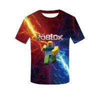 Robloxing Rainbow Friends เกมเด็กเสื้อยืดคอสเพลย์เครื่องแต่งกายเด็กการ์ตูนแขนสั้น 3D การพิมพ์ Casual Street เสื้อผ้า