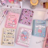 【Ready Stock】 ✵☑ C13 Kawaii Sanrioed Kuromi My Melody Cinnamoroll Cute Cartoon Portable Notepad A6 Color Coil Hand Account Diary Girl Heart Gift