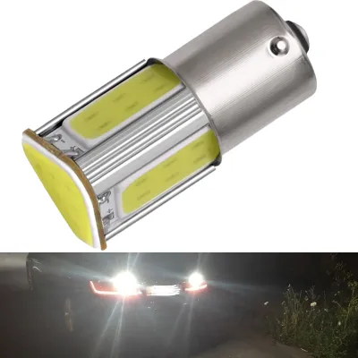 ▥ 1 PCS P21W 1156 BA15S 1157 BAY15D LED Bulb 12V COB 7000K White Red Yellow Car Turn Signal Light Tail Reverse Brakup Parking Lamp
