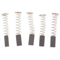 【YF】 5Pcs Carbon Brushes Wire Leads Generator Generic Electric Motor Brush Replacement 4.5 x 6.5 20mm