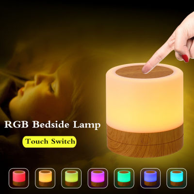 nduction Dimmer Intelligent Bedside Lamp USB Rechargeable Smart LED Touch Control Night Light Dimmable RGB With Hook Remote