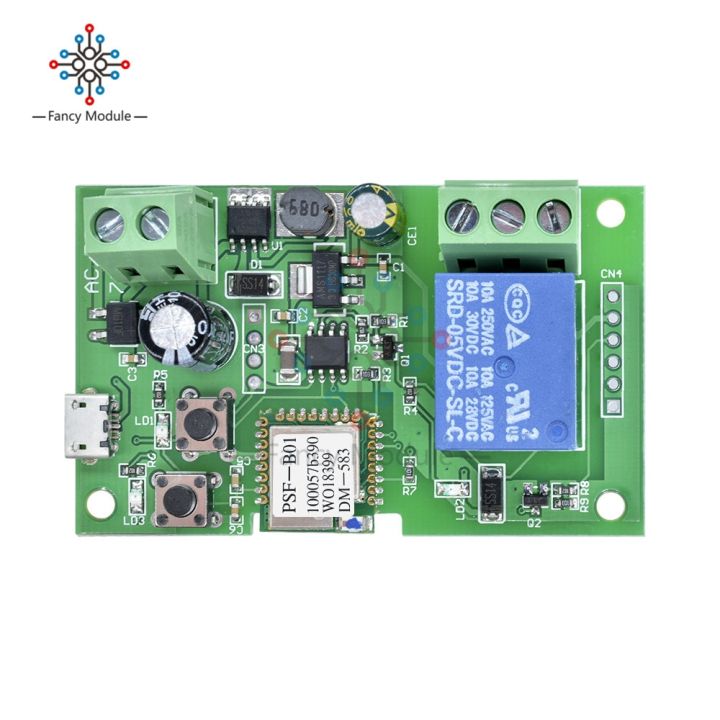 worth-buy-รีเลย์โมดูลสวิตช์แบบ-wifi-แบบล็อกในตัว-dc-5v-12v-ด้วยแอป